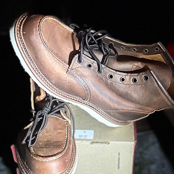 Copper rough&tough 1907 Moctoe boots. New with box red wing - Picture 1 of 13
